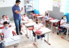 MARDEN JÚNIOR E O PROFESSOR SÉRGIO SANCHES ACOMPANHARAM RETORNO PRESENCIAL ÀS ESCOLAS DE TRINDADE NESTA SEGUNDA-FEIRA, 4
