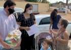 GABRIELA ALVES ENTREGA CESTAS DE ALIMENTOS PARA MORADORES EM VULNERABILIDADE ALIMENTAR DA VILA PERPÉTUO E REGIÃO