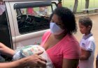 PREFEITURA BENEFICIOU MAIS MORADORES DE TRINDADE E DO DISTRITO DE SANTA MARIA COM CESTAS BÁSICAS ESTA SEMANA