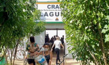 GABRIELA ALVES PROMOVE ENTREGA DE CESTAS JUNTO COM ATUALIZAÇÃO DE CADASTROS DE PROGRAMAS SOCIAIS