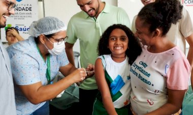 PREFEITURA DE TRINDADE INICIA VACINAÇÃO CONTRA DENGUE PARA CRIANÇAS DE 10 E 11 ANOS