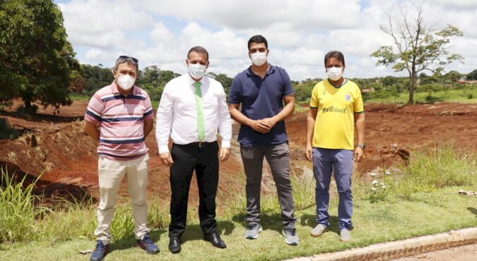 MARDEN JÚNIOR VISITA OBRAS DO PARQUE HUGO REIS E DO GINÁSIO DO MAYSA 1, NA REGIÃO LESTE DE TRINDADE